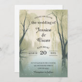 Flowing River Spring Geïnspireerd Bruiloft Kaart (Voorkant / Achterkant)