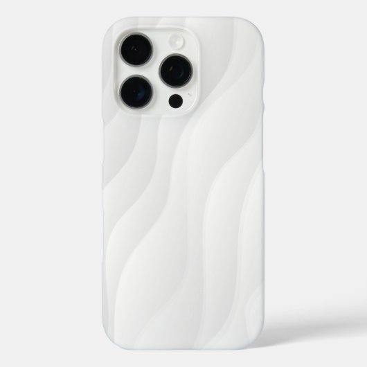 Flowing White Wave iPhone Case (Achterkant)