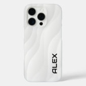 Flowing White Wave iPhone Case (Achterkant)