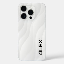 Flowing White Wave iPhone Case