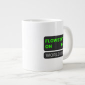Flowstate On - World Off | Mug café motivationnel (Devant droit)