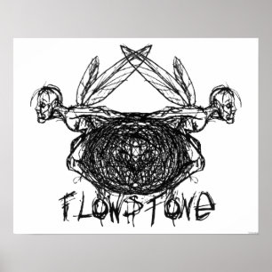 Flowstone Graphics Pixies Logo Poster