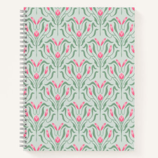 Flowy Roze Knop Spiraal Notebook Notitieboek