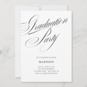Flowy Typography Graduation Invitation (Dos)