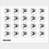 FLPP-stickers Ronde Sticker (Vel)