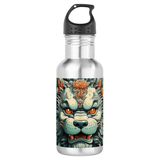 Flu Lion of Wisdom  Waterfles (Voorkant)