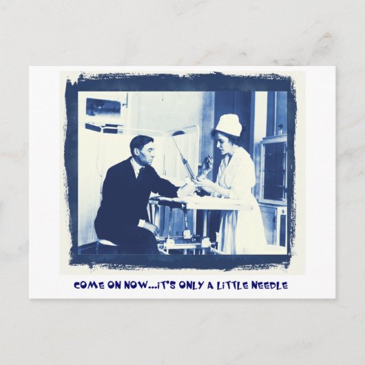 Flu Shots Briefkaart (Voorkant)