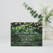 Fluciole feux forêt Enregistrer la date Carte post (Debout devant)