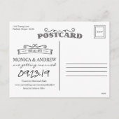 Fluciole feux forêt Enregistrer la date Carte post (Dos)