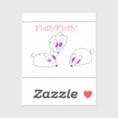 Fluddy rabbits sticker (Vel)