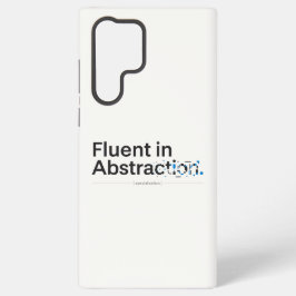 Fluent in Abstraction Minimalist Tech Case Samsung Galaxy Hoesje