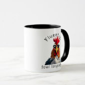 Fluent In Fowl Language Mug - Rooster Punny Gift (Devant droit)