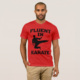Fluent in Karate Grappig Karate T-Shirt