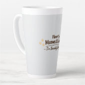 Fluent in Meows & Purrs Funny Cat Lover Gift Latte Mok (Linkerhoek)