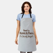 Fluent in Meows & Purrs Funny Cat Lover Gift Schort (Gedragen)