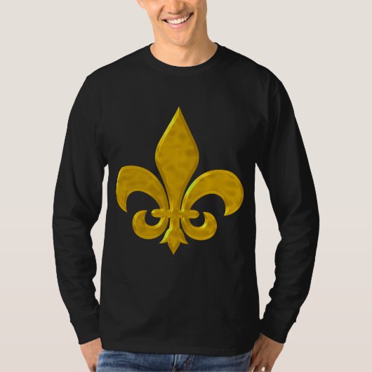 Fluer De Lis Hammered Gold T-shirt (Voorkant)