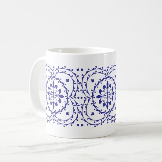 Fluer-de-lis Quatrefoil Mug (Devant gauche)