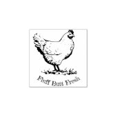 "Fluff Butt Fresh" Mini Kippenei stempel (Afrduk)