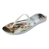 "Fluff en Knuffels: De Dikke Pers" Teenslippers (Schuin)