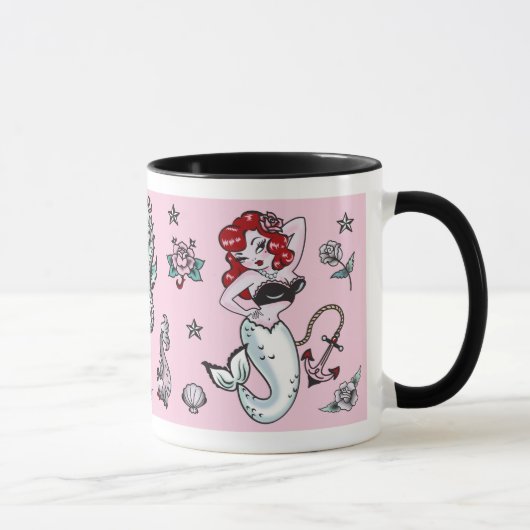 Fluff Molly Mermaid Mug en rose (Droite)