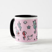 Fluff Molly Mermaid Mug en rose (Devant gauche)