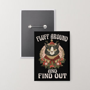Fluff rond en ontdek de winterkat woordspeling button