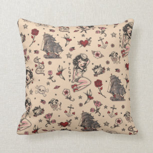 Fluff Suzy Sailor tattoo Pillow Kussen