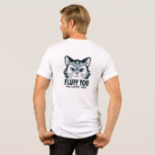 Fluff u Schattige Kat Tri-Blend Shirt (Achterkant volledig)