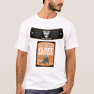 fluffeweisen-etiket t-shirt