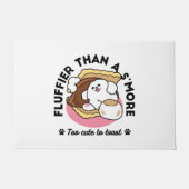 Fluffier Than A S'more - Schattigee hond en desser Deurmat (Voorkant)