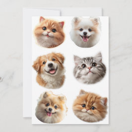 Fluffing Around Feestdagenkaart