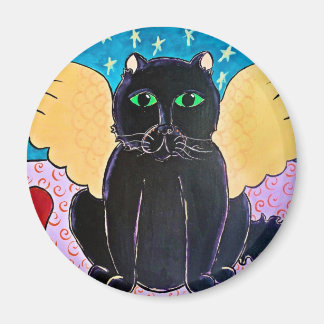 Fluffy Angel Cat Magneet