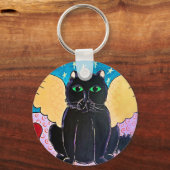 Fluffy Angel Cat Sleutelhanger (Voorkant)