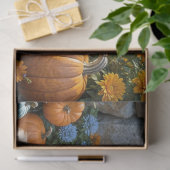 Fluffy Autumn Kittens Pompoenen en Foliage Tissuepapier (Geschenk)
