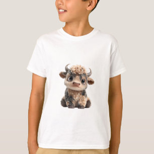 Fluffy Baby Schotse Hoogland Kalf Kinderen T-shirt