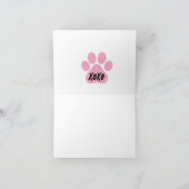 Fluffy Bichons en Hartjes Kaart (Binnen)