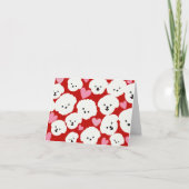 Fluffy Bichons en Hartjes Kaart (Voorkant)