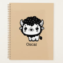 Fluffy Bizon Baby - Kawaii Boerderij Dier Kunst
