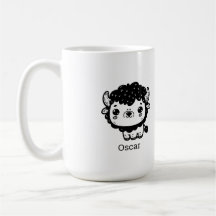 Fluffy Bizon Baby - Kawaii Boerderijdier Kunst
