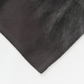 Fluffy Black Cat relaxing Fleece Deken (Hoek)