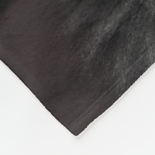 Fluffy Black Cat relaxing Fleece Deken (Hoek)