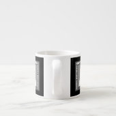 Fluffy Blanc Chat Espresso Mug (Dos)