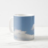 Fluffy Blanc Cumulus Nuages Mug (Devant gauche)