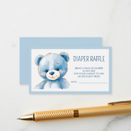 Fluffy blue beer informatiekaartje