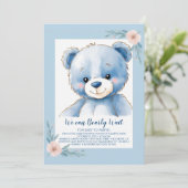 Fluffy blue beer kaart (Staand voorkant)