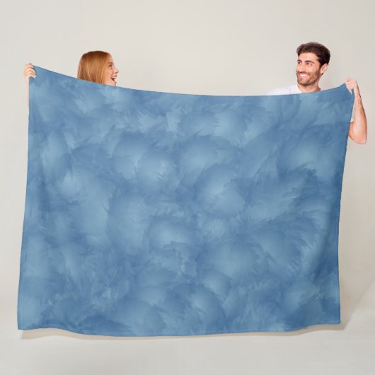 Fluffy Blue Fleece Deken (In situ)