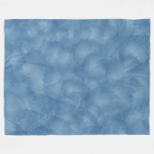 Fluffy Blue Fleece Deken (Voorkant (Horizontaal))