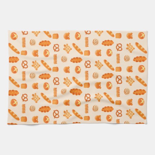 Fluffy Bread Bakery Keuken Handdoeken (Horizontaal)