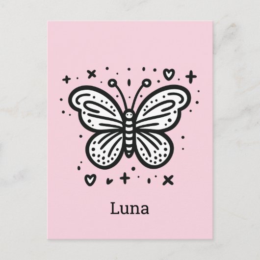 Fluffy Buffalo Baby - Kawaii Boerderij Animal Briefkaart (Voorkant)