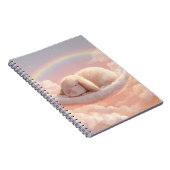 Fluffy Bunny Cloud Rainbow Dream Carnet (Côté Droit)